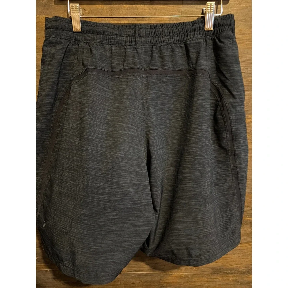 Lululemon Pace Breaker 9 Inch Lined Shorts Mens Large Navy Space Dye LM7AAYST